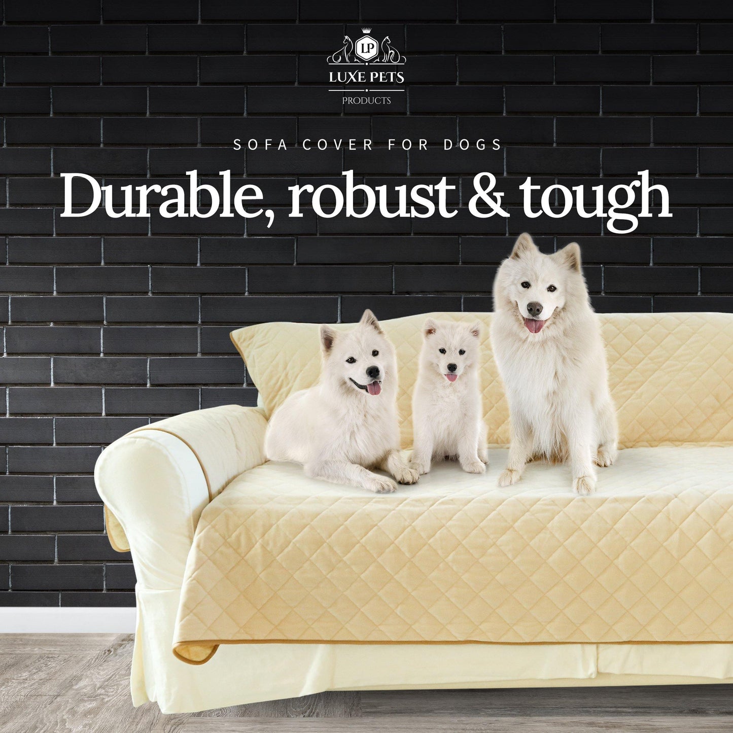 
                  
                    Luxury Sofa Cover for Dogs Cats 3 or 4 Seat Furniture Cover - Sand - Luxe Pets Products
                  
                