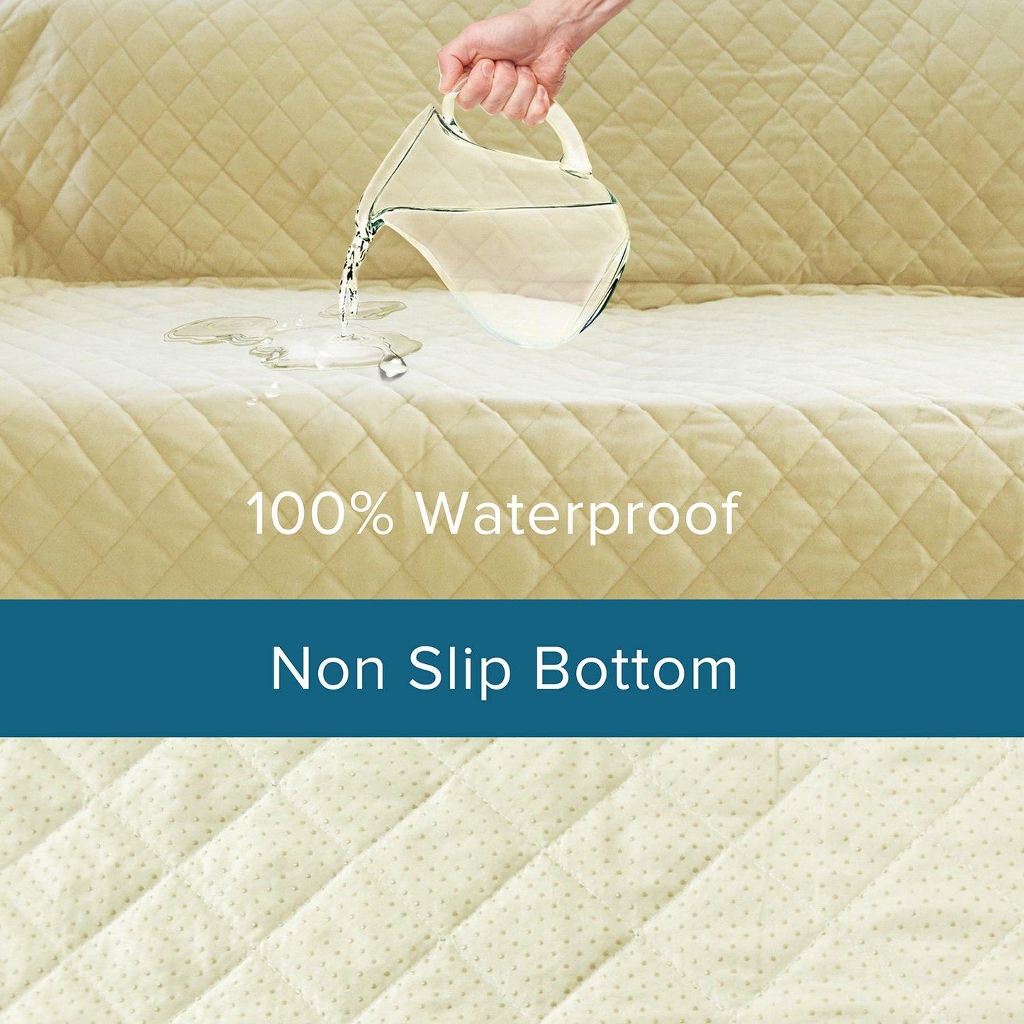 
                  
                    luxury sofa cover tan, beige waterproof non-slip bottom
                  
                