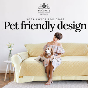 
                  
                    Load image into Gallery viewer, Luxury Sofa Cover for Dogs Cats 3 or 4 Seat Furniture Cover - Sand - Luxe Pets Products
                  
                